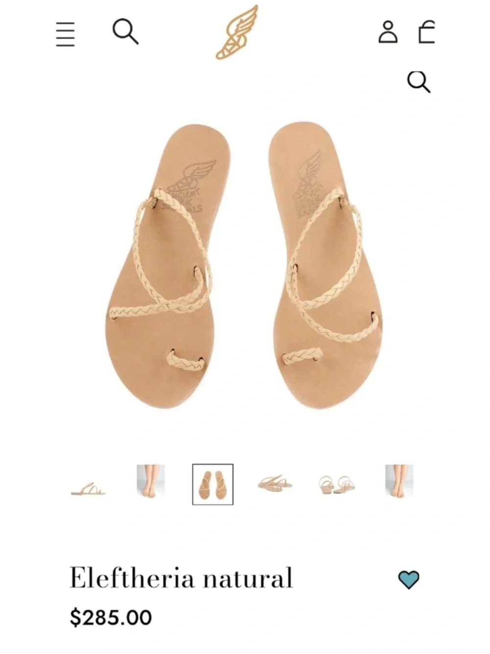 Ancient Greek Sandals brand new